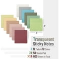thumbnail image 3 of Mr. Pen- Transparent Sticky Notes, 600 Sheets, Vintage Colors, See Through Sticky Notes, Sticky Notes Transparent, 3 of 9