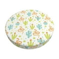 thumbnail image 2 of Xecao's Snake And Cactus Print Stool Covers offer stylish, washable protection for PU round bar stools, perfect for home or commercial use., 2 of 7