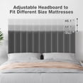 thumbnail image 3 of Bingirl Queen Size Velvet Upholstered Bed Frame with Headboard - 11 Inch Platform, No Box Spring Needed, Modern Design, Easy Assembly in Grey, 3 of 8
