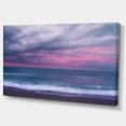 thumbnail image 2 of Blue and Pink Unset over Sea - Seashore Canvas Art Print, 2 of 3