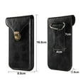 thumbnail image 6 of NIBOLOG Mobile Phone Belt Bag Cellphone Holster for Blet Smooth Faux Leather Snap Closure Solid Color Regular Fit Portable Men Belt Pouch, 6 of 8