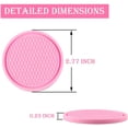 thumbnail image 2 of RV Posavasos para coche, 4 portavasos universales antideslizantes, posavasos con adornos integrados, accesorios para el interior del coche, color rosa oso de fresa Electrónica, 2 of 5