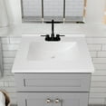 thumbnail image 3 of 25-inch Camilla Modern Vanity Top Single Sink with Backsplash, Solid White – Design House, 630210, 3 of 20