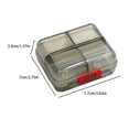 thumbnail image 2 of Pill Box Case Separation Organizer Dustproof Damproof Container White, 2 of 6