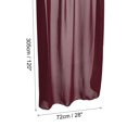 thumbnail image 2 of Uxcell 10Ft Chiffon Table Runner 28 x 120 Inch Rustic Gauze Tablecloth Burgundy, 2 of 6