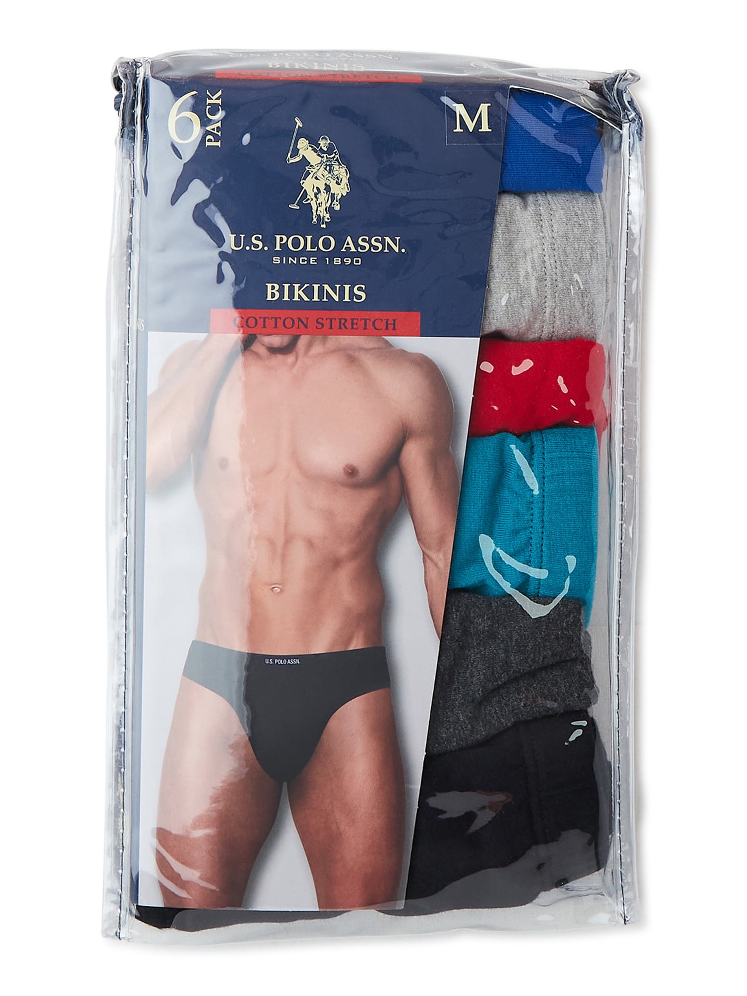 U.S. POLO MEN'S PACK X4 - 223 CAPT NAVY PRINT MEDIUM - UNDERWEAR