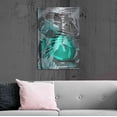 thumbnail image 6 of Luxe Metal Art 'Exotic Night Green' by Andrea Haase Metal Wall Art, 24"x36", 6 of 9