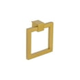 thumbnail image 2 of Ring Pull Square 2″ Cabinet Handle – Solid Sand Cast Brass Drop Pull, Satin Nickel, Brushed Brass, Polished Nickel, Black, Chrome,Modern Cabinet, Drawer, Furniture Hardware, 2 of 12