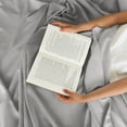 thumbnail image 7 of CGK Linens 5-Piece Ultra Soft & Comfy Hotel Luxury Sheet Set - Split King Size Cooling Bed Sheet Fits 8"-16" Mattresses, Light Grey, 7 of 7