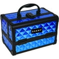 thumbnail image 2 of SHANY Chic Makeup Train Case Cosmetic Box Portable Makeup Case Cosmetics Beauty Organizer Jewelry storage with Locks , Multi trays Makeup Storage Box with Makeup Mirror - Peacock Blue, 2 of 5