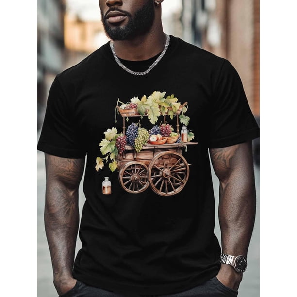 Farm Grape Graphic Short Sleeve Men's T-Shirt