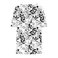 thumbnail image 4 of T-Shirts for Women Plus Size Casual Gradient Floral Printed Crewneck Short Sleeve Loose Comfy Blouse T-Shirts, 4 of 5