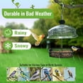 thumbnail image 4 of BMYJ Clear Acrylic Window Bird Feeder with Suction Cups - Transparent Birdhouse for Outdoor Birdwatching & Garden Decoration | Easy-Fill Seed Container for Wild Birds Feeding, 4 of 7