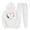 White, variant on Amzcrzy Two Piece Sets for Women Outfits Men's and Women's Sports Tracksuits Long Sleeve Pullover Hoodies Sweatshirt Loose Coat and Sweatpants Fall Winter Suit 2 Piece Sets for Women
