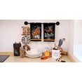 thumbnail image 2 of Halloween Kitchen Towels Set of 2,Pumpkin Web Bats Black Dish Hand Towels Holiday Home Indoor Bathroom Party Seasonal Decorations, 2 of 6