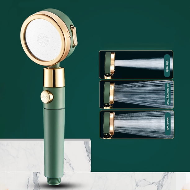 Campana Para Cocina Turbo Shower Head Home Bath Shower Nozzle Water Heater Filter Shower ,3 Bathing Modes, One Pressurised Water Stop Function Shower Head.