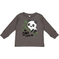 thumbnail image 3 of Inktastic My Oma Loves Me Cute Panda Boys or Girls Long Sleeve Toddler T-Shirt, 3 of 5