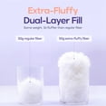 thumbnail image 4 of Mellow White Puff Pillow Standard, 4 of 12