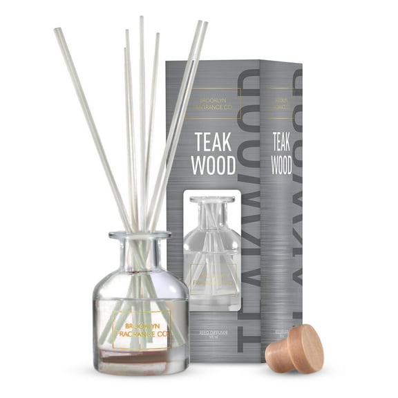 Brooklyn Fragrance Co. Park Slope - Long Lasting Scented Aroma Diffuser – Teakwood Air Freshener for Home- Fragrance Diffuser for a Large Room - 100ML