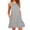 Gray, variant on Vivianyo HD Women's Sleeveless Swing Tank Dress, Casual Round Neck Loose Fit Short T-Shirt Dress with Pockets, Women's Army Green, Sizes S-2XL