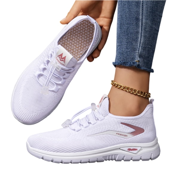Wide Toe Box Shoes Women Extra Wide Width Sneakers Air Cushion Road Running Shoes Ultra Light Tennis Gym Workout Training Shoes Breathable Walking Shoes with Arch Support, 43