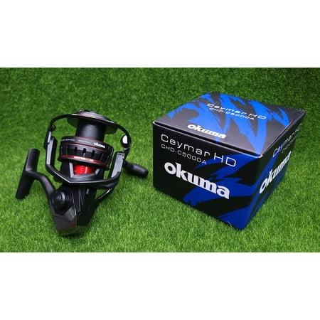 Okuma Ceymar HD 5.2:1 Left/Right Hand Spinning Fishing Reel Black - CHD-C5000A