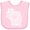 AD-Pink, variant on Inktastic Wisconsin Silhouette Mandala Boys or Girls Baby Bib