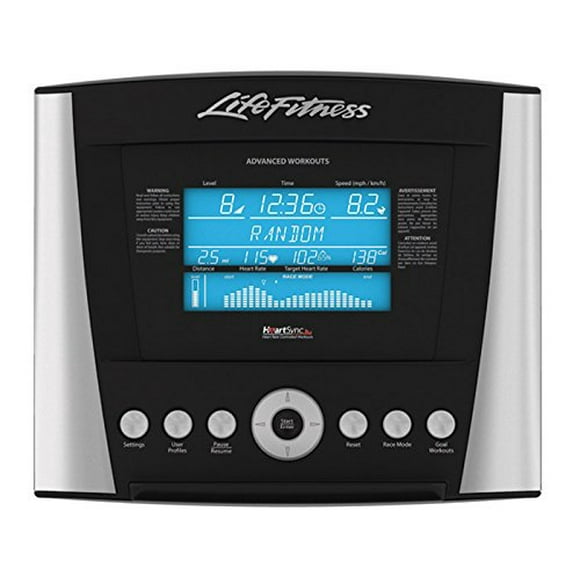 Life Fitness T3 F3 Advanced Workouts Treadmill Display Console Control Panel