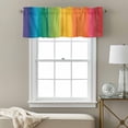 Colors Striped Valances for Windows Rainbows Gradients Yellow Red ...