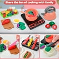 thumbnail image 3 of Kitchen Toy- 82PCS Pretend Play Cooking Toys Set with Food Toys, Light/Sound Cooking Set for 3-8 Boys Girls, 3 of 7