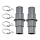 thumbnail image 4 of 2 conectores de manguera para piscina, a prueba de fugas y de alta resistencia para piscinas elevadas. Gris, 4 of 9