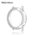 thumbnail image 4 of Watches Case Firmness Round Shape Hard Frame Bumper Sparkle Rhinestone Protector Chic Shockproof Solid Shell Watch Cover R830-40mmTransparent, 4 of 8