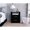 Black, variant on 19.9" High White Nightstand With Two Drawer Boxes And Shelf Drawers An Open For Modern Look