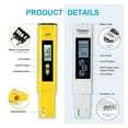 thumbnail image 7 of High Accuracy TDS Meter Digital Water Tester Digital 0-14 PH Meter Tester 0-9990ppm TDS&EC LCD Water Purity PPM Aquarium Filter ,Accurate - PH WITH BATTERY_X, 7 of 7