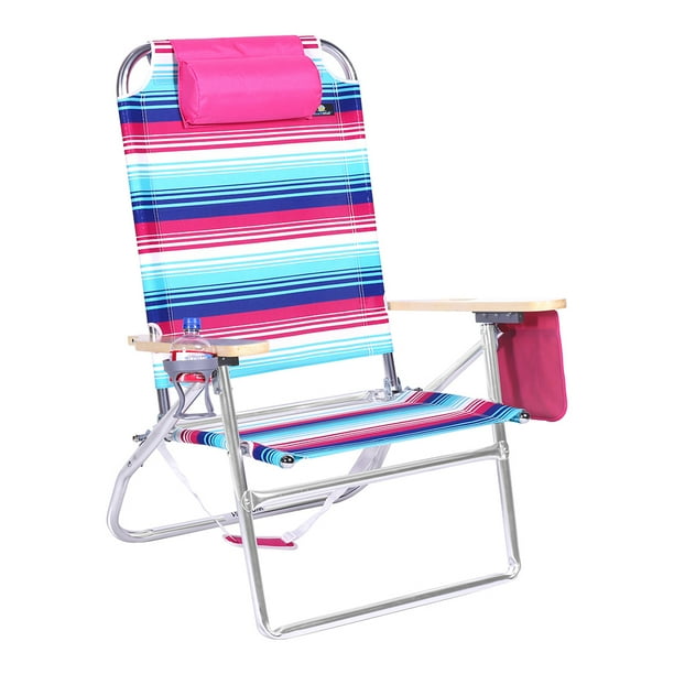 Extra Large High Seat 3 Reclining Position Aluminum Heavy Duty Beach