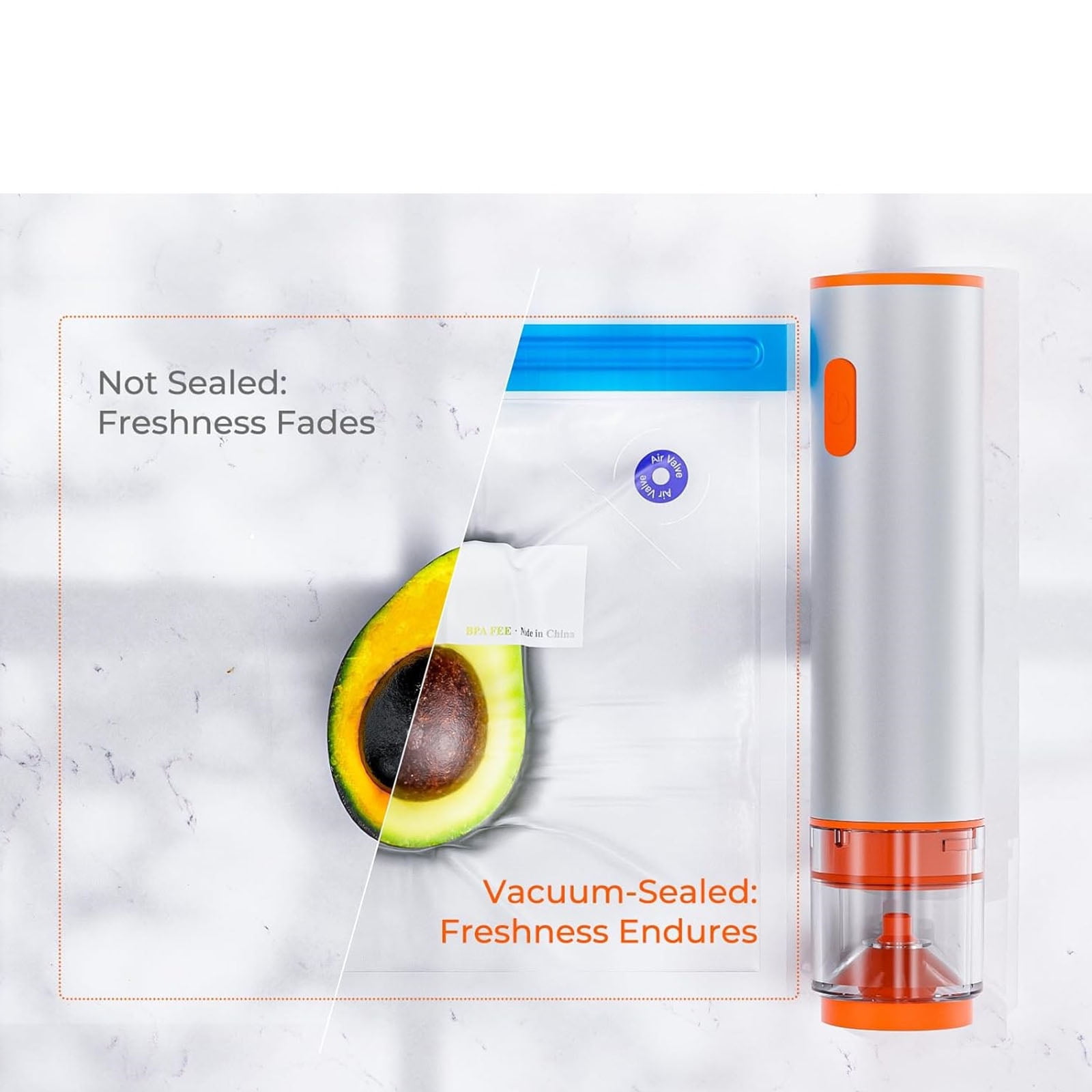 Wireless Vacuum Sealing Tool Set Handheld Masons Jar Vacuum Sealer for Home and Outdoor Use with Rechargeable