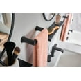 thumbnail image 4 of Moen BH3886BL Genta Modern Double Post Bathroom Hand Towel Bar, Matte Black, 4 of 6