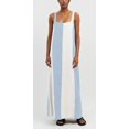 thumbnail image 3 of Vestido CHARTOU de verano para mujer, sin mangas, lino, azul, talla M, 3 of 5