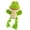 B, variant on Dog Rope Toy with Squeaker, Plush Squeaky Pet Toy for Small and Medium Dogs, Interactive Braided Rope Chew Toy for Indoor Play, Yellow Chicken/Green Frog Style