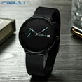 thumbnail image 3 of CRRJU Men Watch Fashion Minimalist Classic Ultra Thin Quartz Watch Casual Calendar Watches Stainless Steel Mesh Strap Clock, 3 of 6