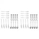 thumbnail image 1 of Juego de Cuchillos para Untar Mantequilla de Queso, 32 Piezas, Accesorios de Charcutería, Cuchillos de Mantequilla de Acero Inoxidable, Pinzas para Servir (Plata), 1 of 5