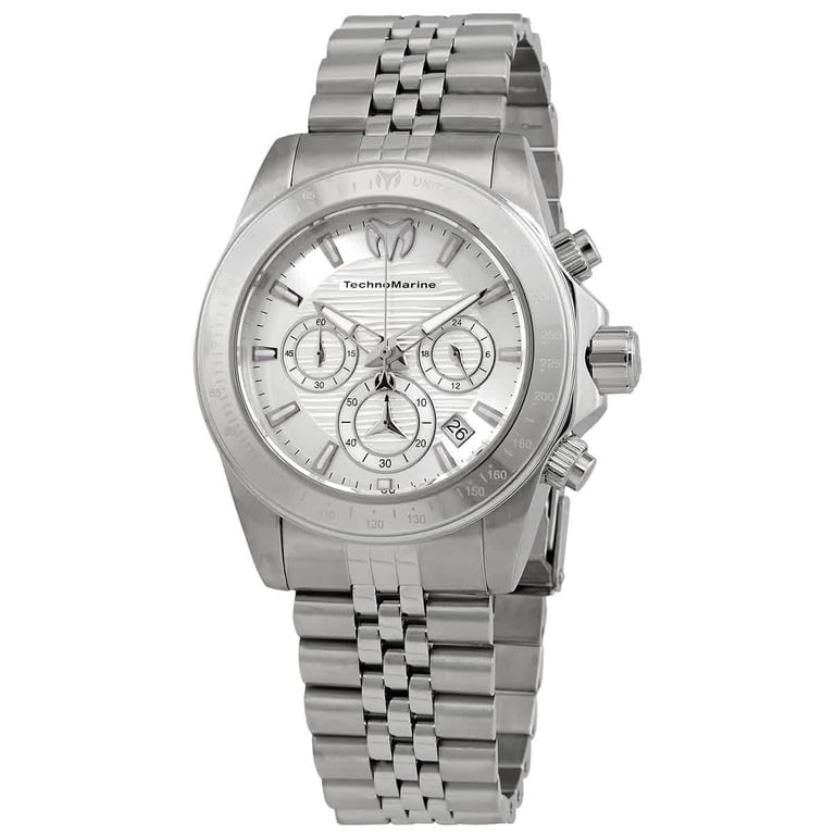 Technomarine Manta Ray Chronograph Silver Dial Men display picture 2
