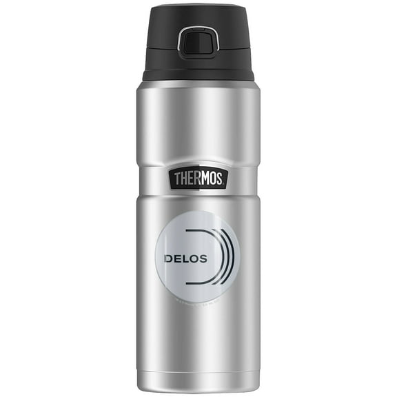 Westworld Delos Logo, THERMOS STAINLESS KING Stainless Steel Drink Bottle, Vacuum insulated & Double Wall, 24oz