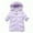 Purple, variant on Girls Kids Heavyweight Hooded Puffer Jacket Quilted Waterproof Down Winter Coat Warm Outerwear for 5-16 Years
