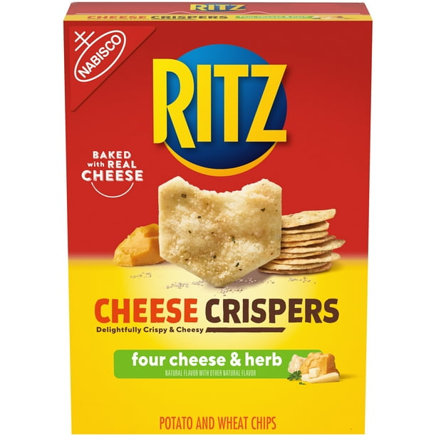 RITZ Cheese Crispers Four Cheese and Herb Chips, 7 oz