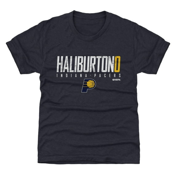 Youth 500 Level Tyrese Haliburton Navy Indiana Pacers Elite T-Shirt