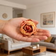 thumbnail image 2 of Cotton Cloth Round Peony Single Simulated Flower,Artificial Round Peony Flower Heads Flower Buds for Wedding Flower Wall & Arrangement,Bridal Bouquets, Table Centerpieces, Parties,(Red,), 2 of 9