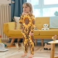 thumbnail image 5 of BZSMCE Unisex Pajama Set Snug-Fit Cotton Sleepwear Sunflower Safari Printed, 5 of 7