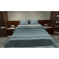 thumbnail image 2 of BedDecor Egyptian Cotton Bedding Set - Twin/Twin XL Size 3pc Luxury Cotton Duvet Cover Set with Pillowcases Slate Blue, 2 of 5