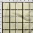 thumbnail image 3 of oneOone Cotton Silk Light Yellow Fabric Madras Check Sewing Material Print Fabric By The Yard 42 Inch Wide, 3 of 4